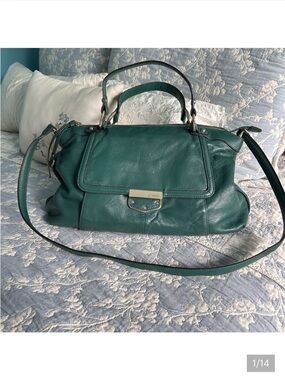 Y2k vintage b Makowsky Lombard leather satchel Crossbody bag